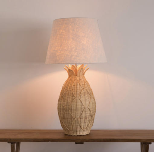 Rattan Table Lamp Pineapple Natural - Image 4